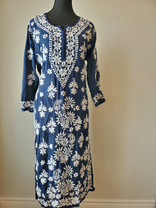Navy Blue Modal Kurti